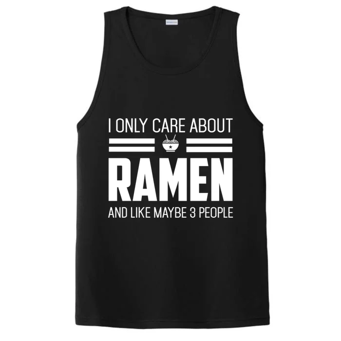 Only Care About Ra Funny Vintage Asian Noodle Great Gift Performance Tank