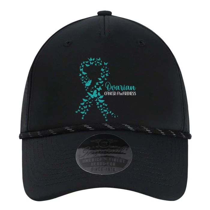 Ovarian Cancer Awareness Teal Ribbon Warrior Survivor Performance The Dyno Cap