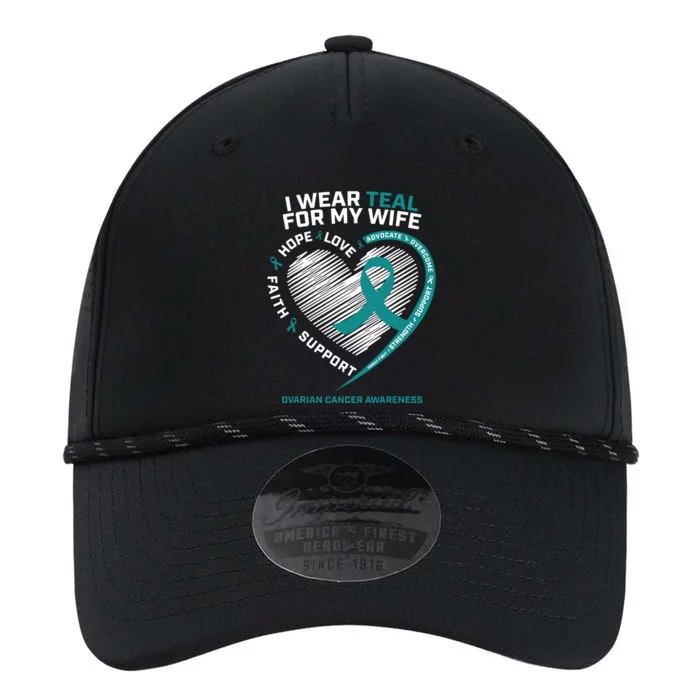 Ovarian Cancer Awareness I Wear Teal For My Wife Performance The Dyno Cap