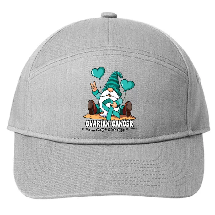 Ovarian Cancer Awareness 7-Panel Snapback Hat