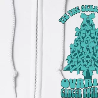 Ovarian Cancer Awareness Christmas Full Zip Hoodie