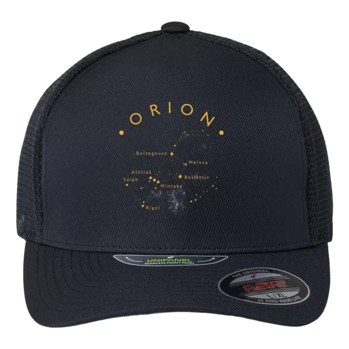 Orion Constellation Astronomy Lover Stargazing Flexfit Unipanel Trucker Cap