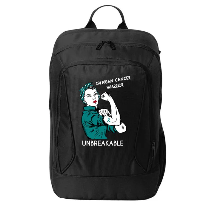 Ovarian Cancer Awareness Month Unbreakable Warrior Gift City Backpack