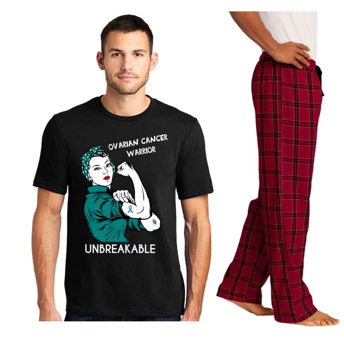 Ovarian Cancer Awareness Month Unbreakable Warrior Gift Pajama Set