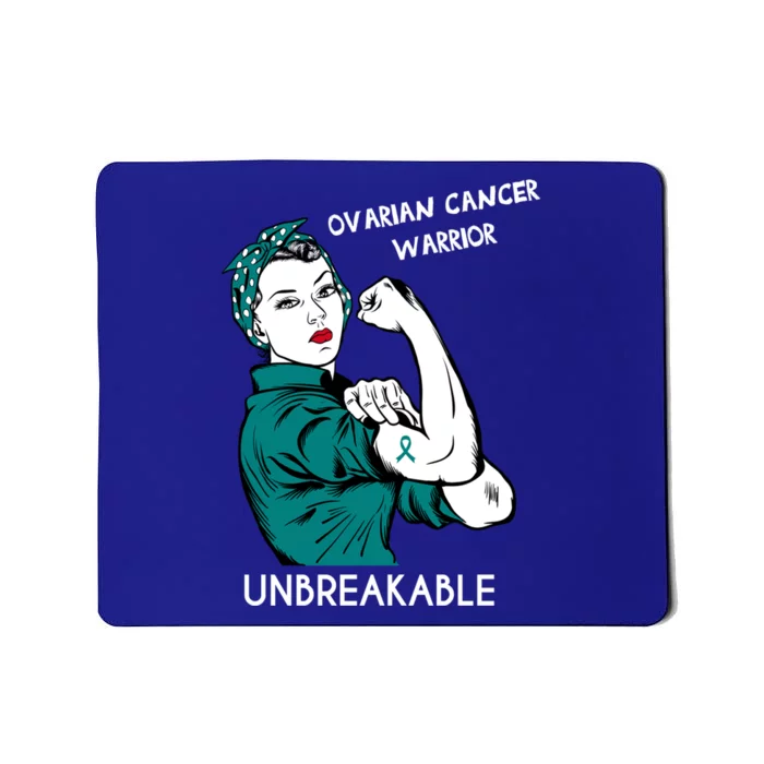 Ovarian Cancer Awareness Month Unbreakable Warrior Gift Mousepad