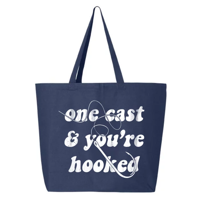 One Cast And Youre Hooked Fishing 25L Jumbo Tote