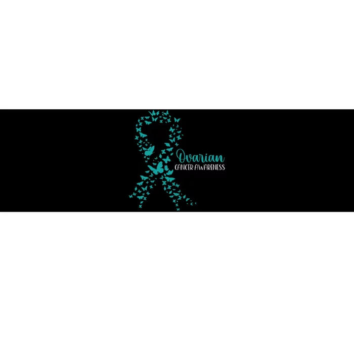 Ovarian Cancer Awareness Teal Ribbon Warrior Survivor Gift Bumper Sticker