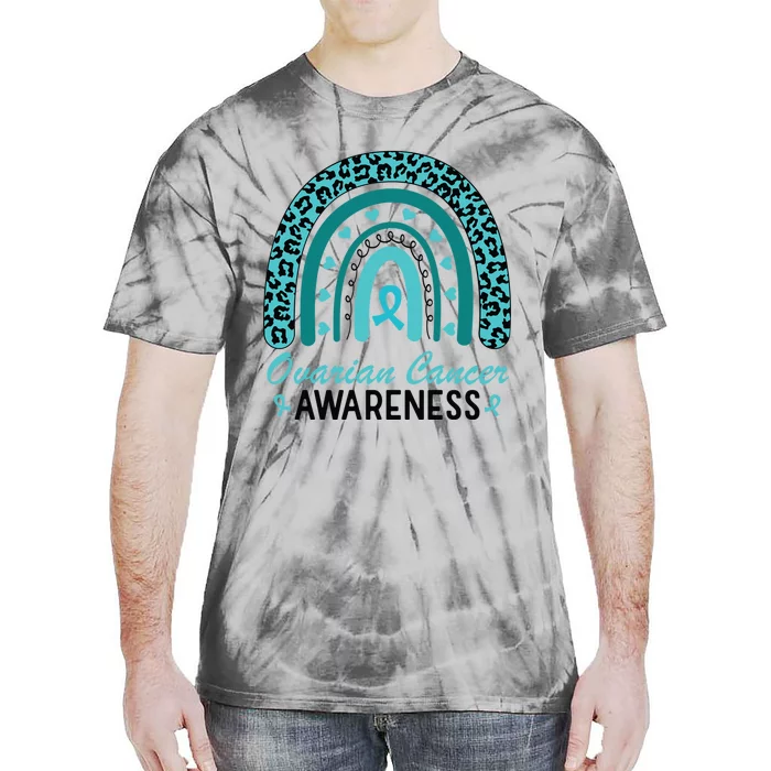 Ovarian Cancer Awareness Rainbow Tie-Dye T-Shirt