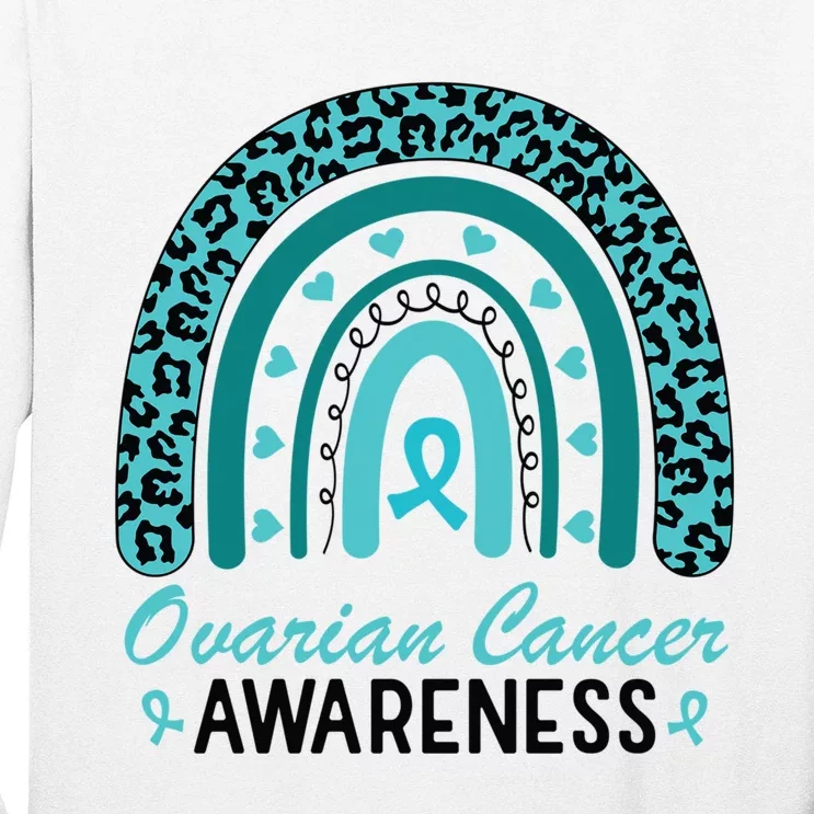 Ovarian Cancer Awareness Rainbow Long Sleeve Shirt