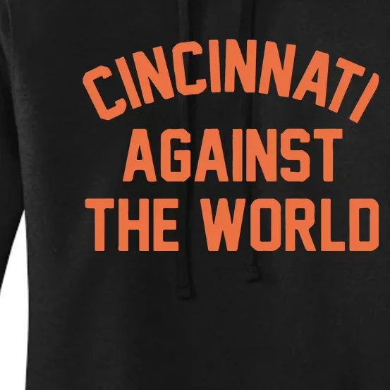 Ohio Cincinnati Against The World Women's Pullover Hoodie