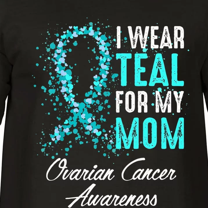 Ovarian Cancer Awareness I Wear Teal For My Mom Mother Comfort Colors T-Shirt