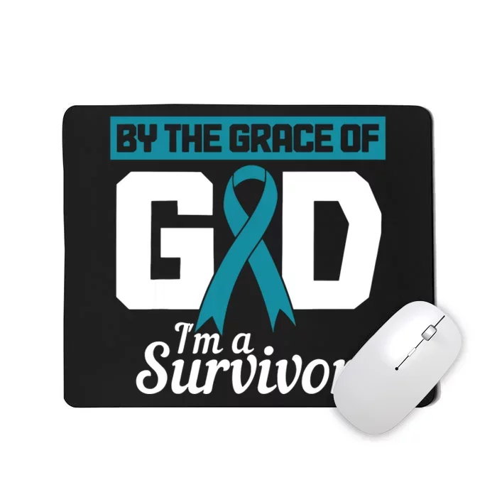 Ovarian Cancer Awareness By The Grace Of Im A Survivor Mousepad