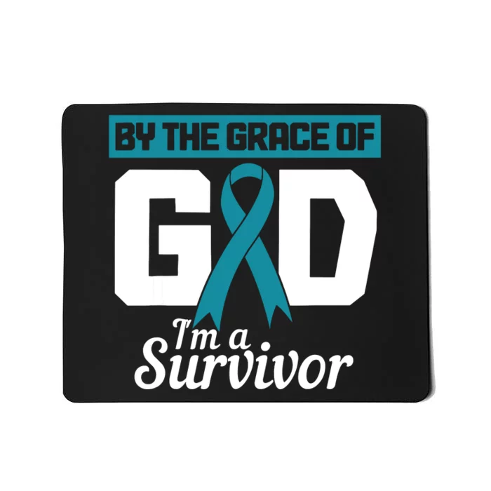 Ovarian Cancer Awareness By The Grace Of Im A Survivor Mousepad