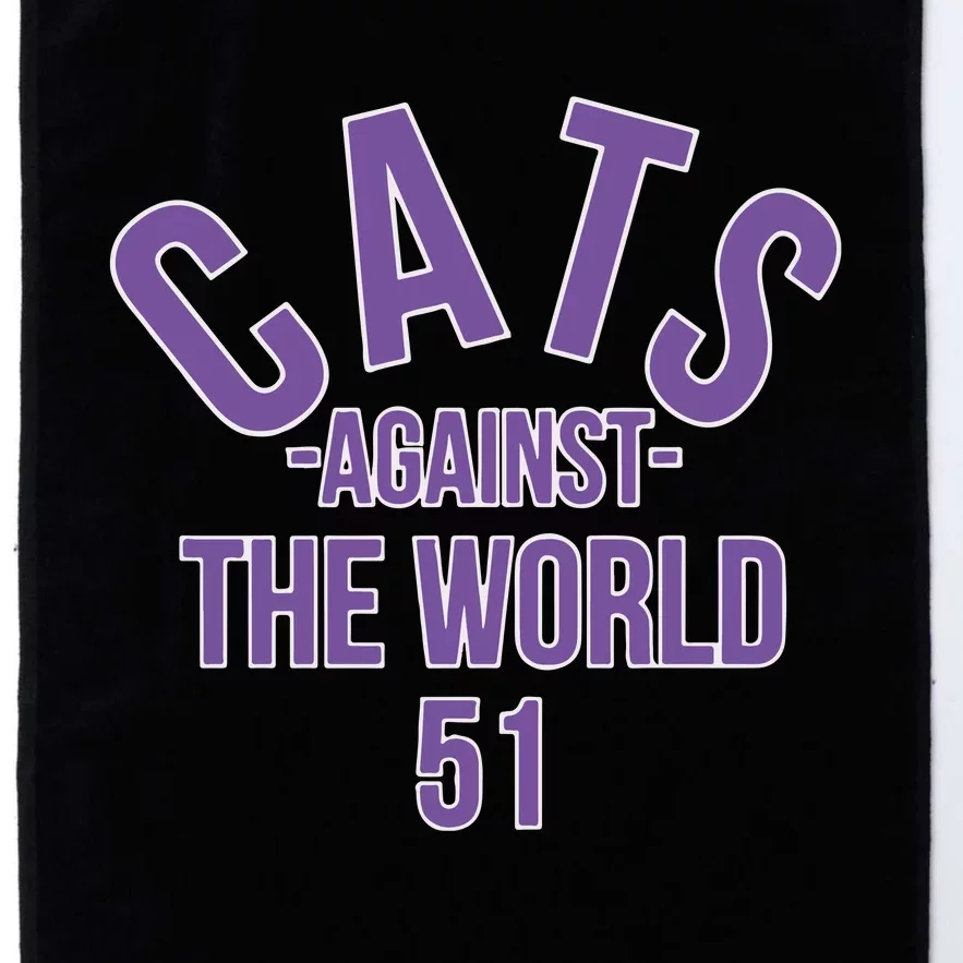 Official Cats Against The World 51 Mike Bajakian Pat Fitzgerald Platinum Collection Golf Towel