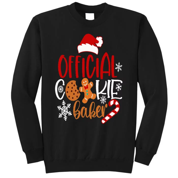 O.fficial Cookie Baker Snowflakes Santa Christmas Pajama Xmas Sweatshirt