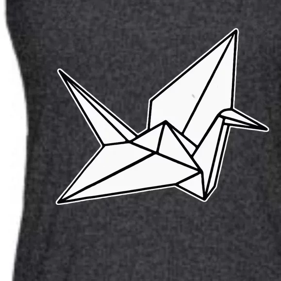 Origami Crane Blackwork Minimal Ladies Essential Flowy Tank