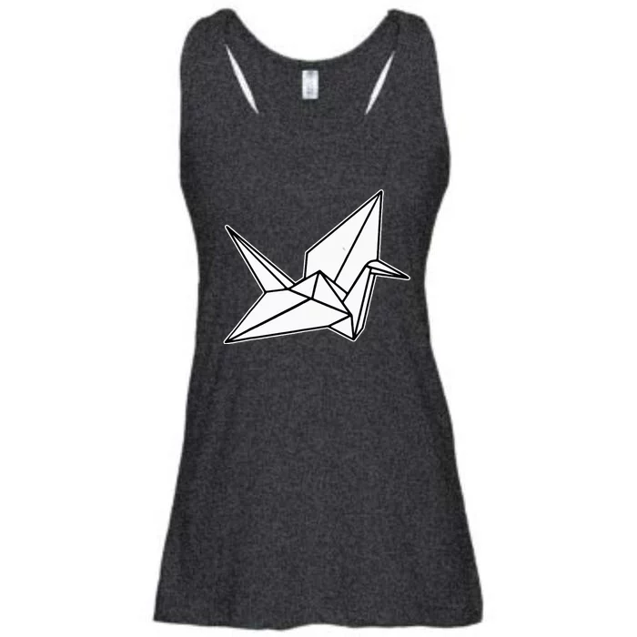 Origami Crane Blackwork Minimal Ladies Essential Flowy Tank