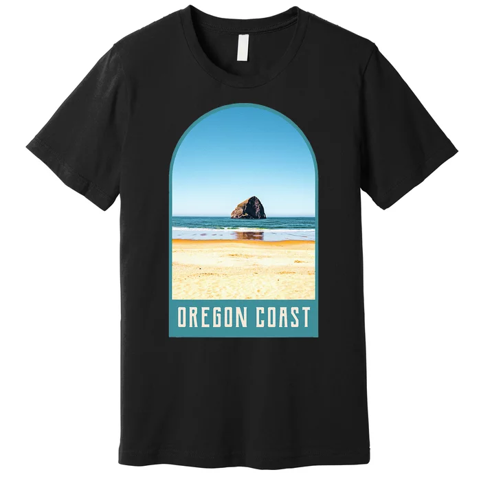 Oregon Coast Beach Views Pacific Northwest Travel Premium T-Shirt