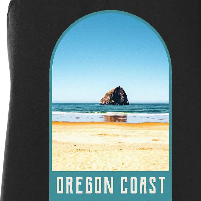 Oregon Coast Beach Views Pacific Northwest Travel Women's Racerback Tank