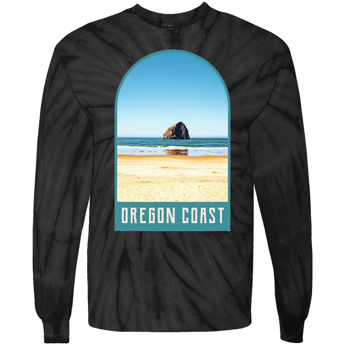 Oregon Coast Beach Views Pacific Northwest Travel Tie-Dye Long Sleeve Shirt