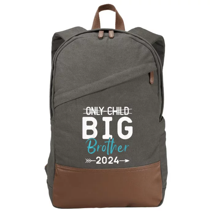 Only Child Big Brother 2024 Promoted To Big Brother 2024 Cotton Canvas Backpack