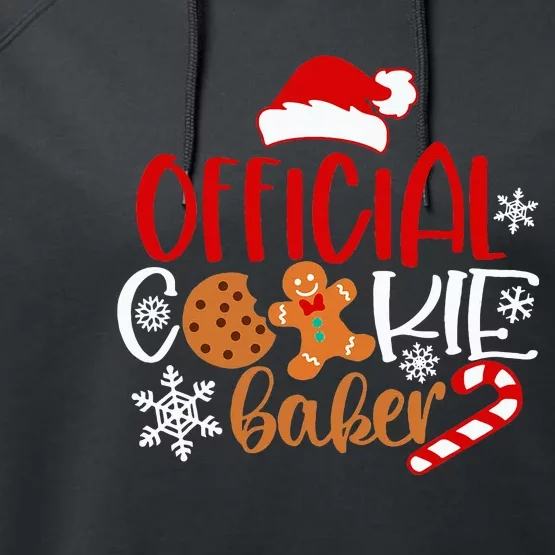 O.fficial Cookie Baker Snowflakes Santa Pajama Xmas Performance Fleece Hoodie