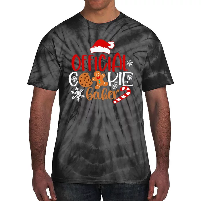 O.fficial Cookie Baker Snowflakes Santa Pajama Xmas Tie-Dye T-Shirt