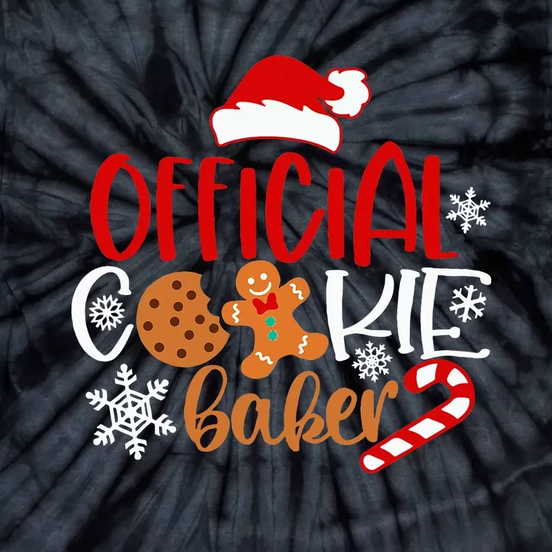 O.fficial Cookie Baker Snowflakes Santa Pajama Xmas Tie-Dye T-Shirt