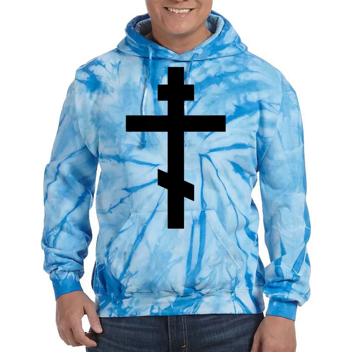 Orthodox Cross Byzantine Russian Orthodox Cross Tie Dye Hoodie