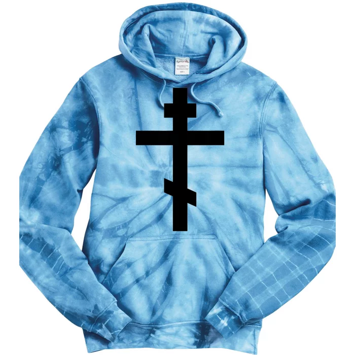 Orthodox Cross Byzantine Russian Orthodox Cross Tie Dye Hoodie