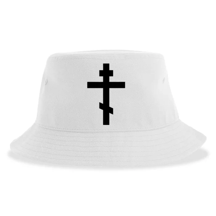 Orthodox Cross Byzantine Russian Orthodox Cross Sustainable Bucket Hat