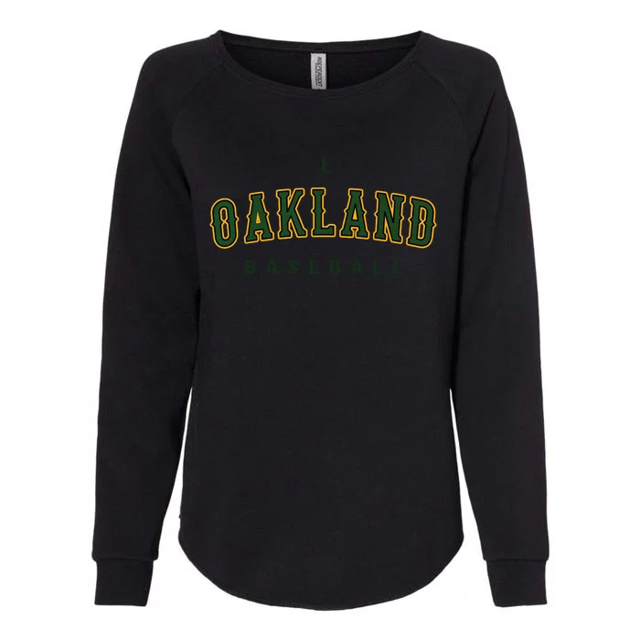 Oakland City Baseball Retro Vintage Baseball Lover Oakland Womens California Wash Sweatshirt