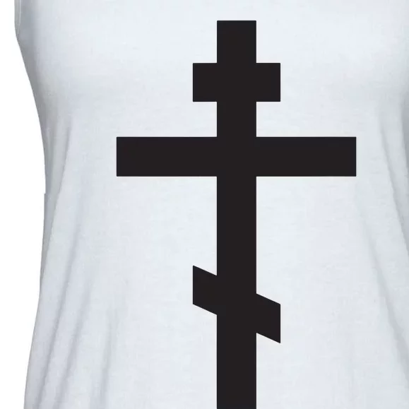 Orthodox Cross Byzantine Russian Orthodox Cross Ladies Essential Flowy Tank