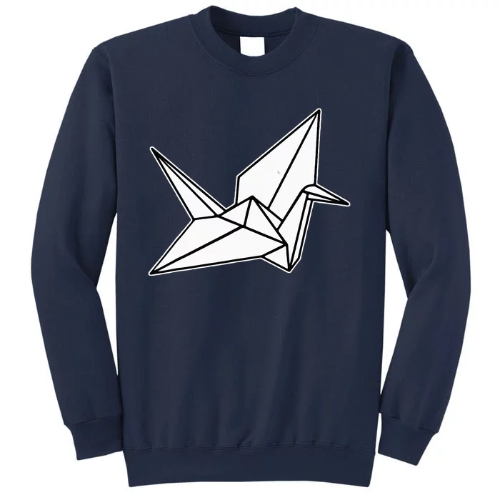 Origami Crane Blackwork Minimal Sweatshirt