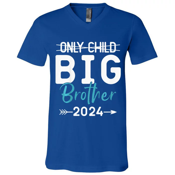 Only Child Big Brother 2024 Promoted To Big Brother 2024 V-Neck T-Shirt