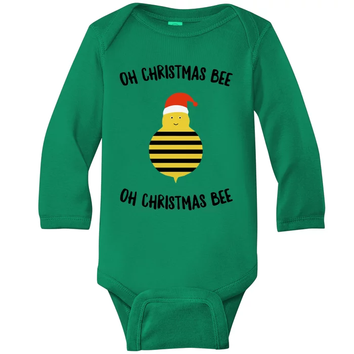 Oh Christmas Bee Oh Christmas Bee Baby Long Sleeve Bodysuit