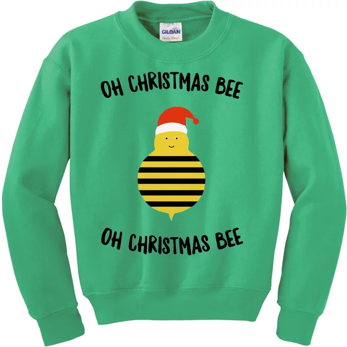 Oh Christmas Bee Oh Christmas Bee Kids Sweatshirt