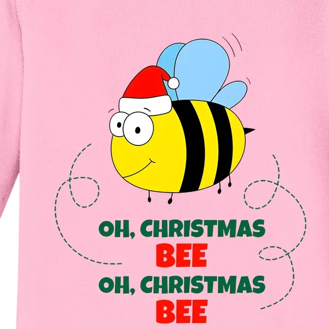 Oh Christmas Bee Oh Christmas Bee Teacher Baby Long Sleeve Bodysuit