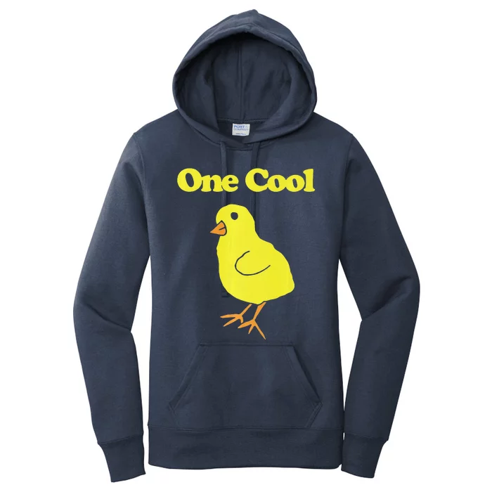 One Cool Chick Cool Chic Baby Chicken Women's Pullover Hoodie