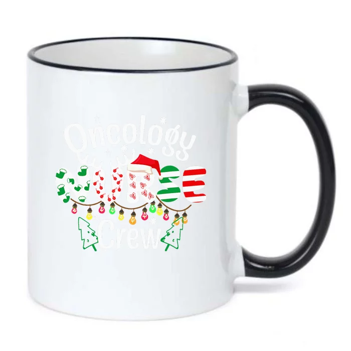 Oncology Christmas Crew  for Oncology Nurse RN MD ICU Black Color Changing Mug