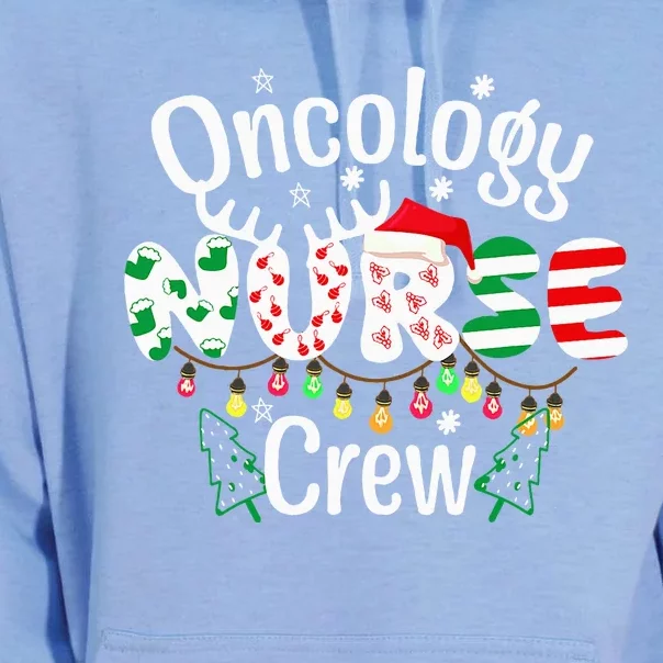 Oncology Christmas Crew  for Oncology Nurse RN MD ICU Unisex Surf Hoodie