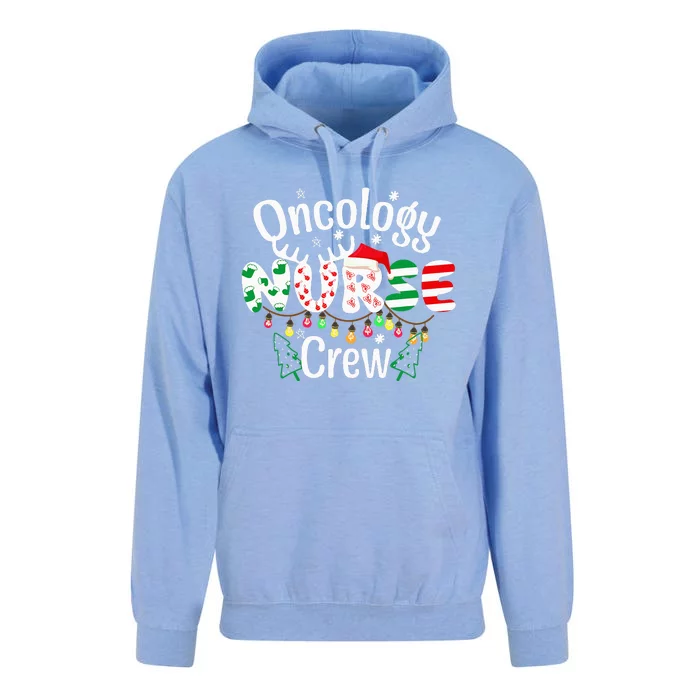 Oncology Christmas Crew  for Oncology Nurse RN MD ICU Unisex Surf Hoodie