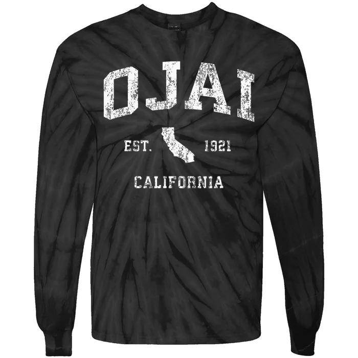 Ojai California Ca Vintage Tie-Dye Long Sleeve Shirt