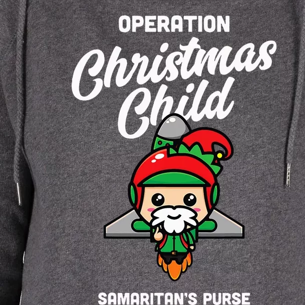 Operation Christmas Child SamaritanS Purse Christmas Xmas Womens Funnel Neck Pullover Hood