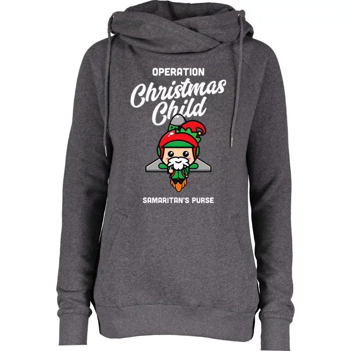 Operation Christmas Child SamaritanS Purse Christmas Xmas Womens Funnel Neck Pullover Hood