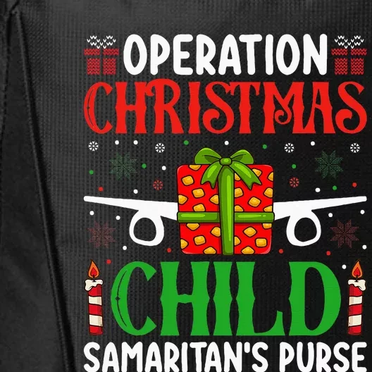 Operation Christmas Child SamaritanS Purse Chirstmas Theme City Backpack