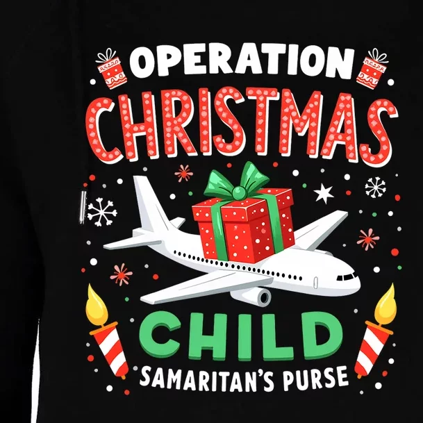 Operation Christmas Child Funny Family Matching Xmas Womens Funnel Neck Pullover Hood