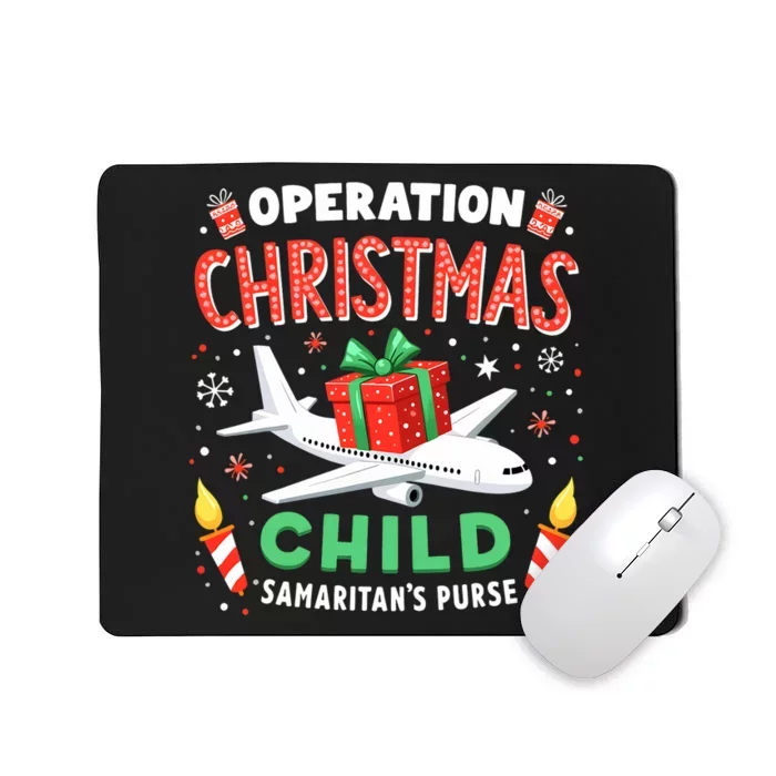 Operation Christmas Child Funny Family Matching Xmas Mousepad