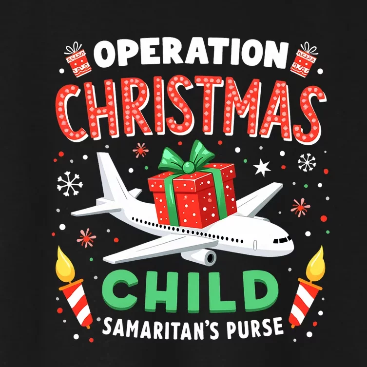 Operation Christmas Child Funny Family Matching Xmas Women's Crop Top Tee