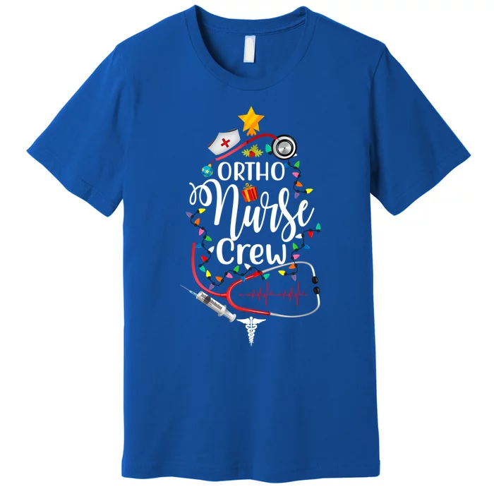 Ortho Christmas Crew Orthopaedic Nurse Techs Secretary Gift Great Gift Premium T-Shirt